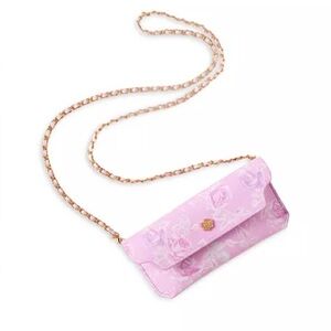 LoveShackFancy Floral Pink Chain Clutch
